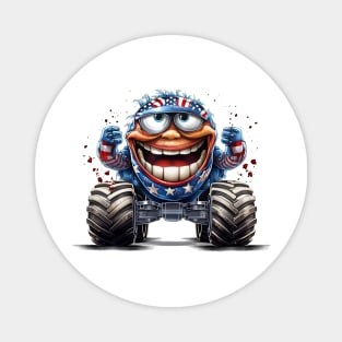 4th of July Monster Truck #4 Magnet